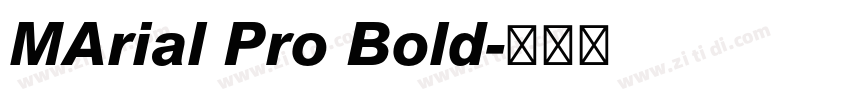 MArial Pro Bold字体转换